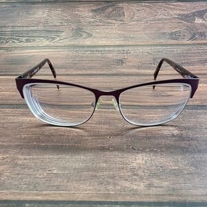Liz Claiborne L609 0FS7 Plum Tortoise Cat Eye Eyeglasses Frames 140mm Womens